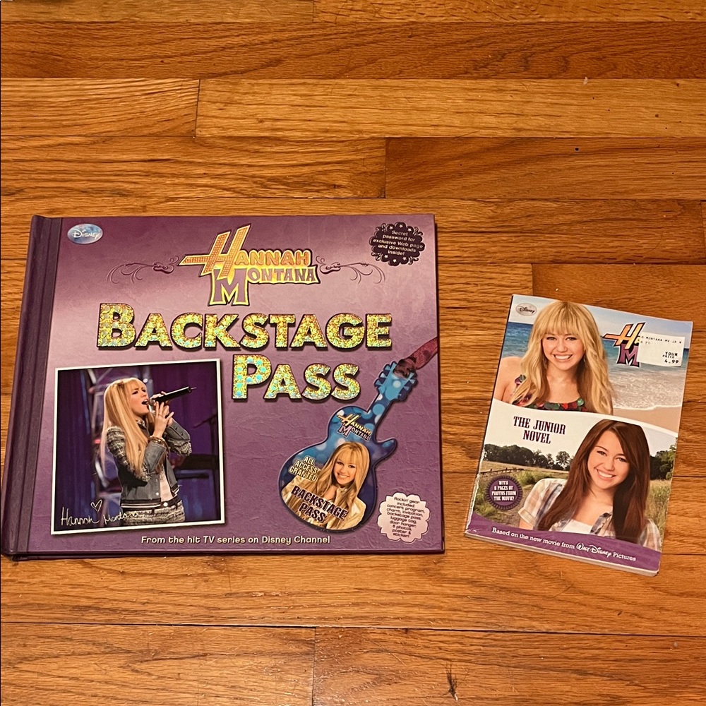 Hannah Montana Backstage Pass Book and Junior Novel